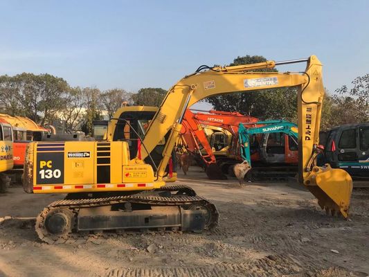 Εξοικονόμηση ενέργειας Χρησιμοποιείται Komatsu PC130 6 Crawler Υψηλή σταθερότητα Αρχικό χρώμα