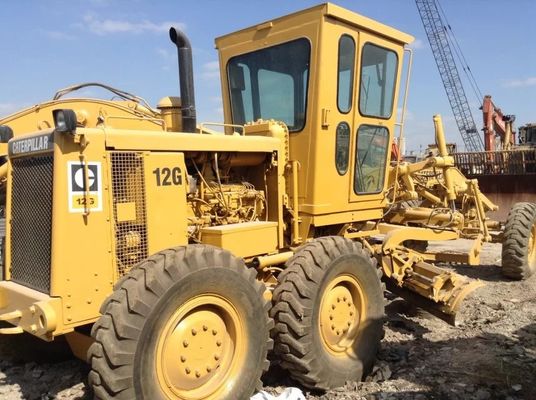 Υψηλής απόδοσης 12G Χρησιμοποιούμενη Caterpillar Motor Grader Μείωση θορύβου Εύκολη λειτουργία