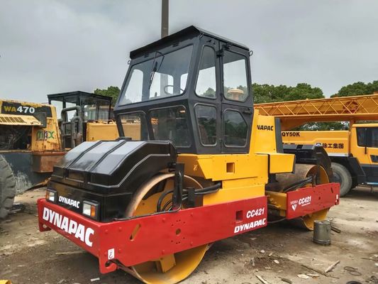 Dynapac CC421 Χρησιμοποιούμενος τροχός κυλίνδρων διπλού τύμπανου τροχός κυλίνδρων υψηλής παραγωγικότητας Σουηδία