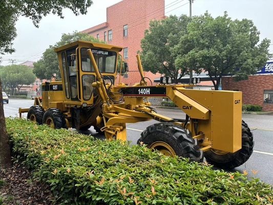Αρχική Ιαπωνία 140H Caterpillar Motor Grader Δεύτερο χέρι Ασφάλεια λειτουργία