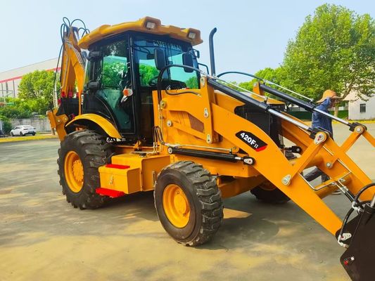 420F Χρησιμοποιούμενη Caterpillar Backhoe Loader CAT υψηλής ταχύτητας ενεργειακά αποδοτική