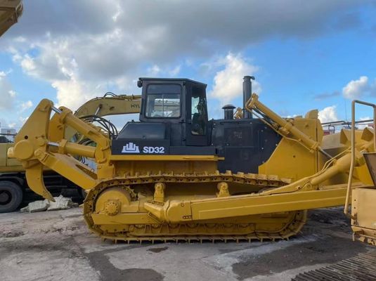 SHANTUI SD32 Χρησιμοποιούμενη Γυρνούσα Μπολντόζα βαρύ φορτίο Υδραυλική Dozer Δεύτερο χέρι
