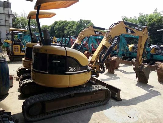 Αρχικό χρώμα 303 CR Χρησιμοποιούμενος CAT Excavator Ενέργεια αποδοτικότητα Χρησιμοποιούμενος CAT Mini Excavator