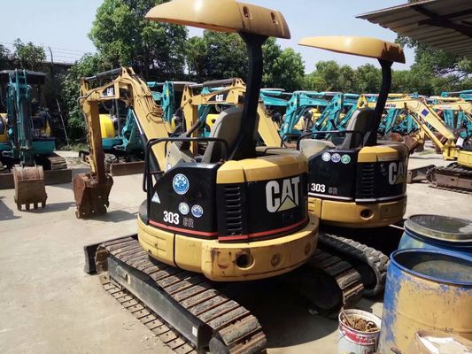 Αρχικό χρώμα 303 CR Χρησιμοποιούμενος CAT Excavator Ενέργεια αποδοτικότητα Χρησιμοποιούμενος CAT Mini Excavator