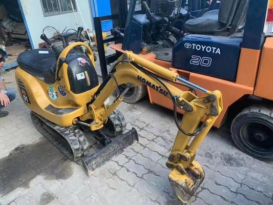 PC01 Πρωτότυπο χρώμα Χρησιμοποιούμενος Μίνι Εκσκαφέας Komatsu για εσωτερική εργασία
