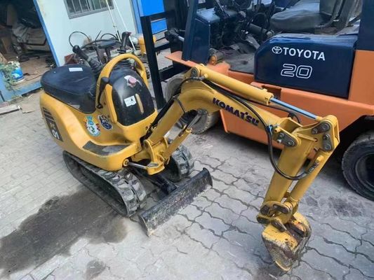 PC01 Πρωτότυπο χρώμα Χρησιμοποιούμενος Μίνι Εκσκαφέας Komatsu για εσωτερική εργασία