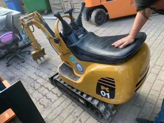 PC01 Πρωτότυπο χρώμα Χρησιμοποιούμενος Μίνι Εκσκαφέας Komatsu για εσωτερική εργασία