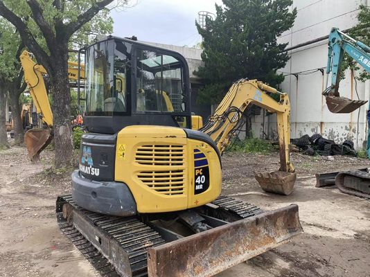 Συμπληρωμένη καμπίνα Χρησιμοποιούμενη Μίνι Εκσκαφέας Komatsu PC40MR-2 PC35MR-2 PC40MR-2