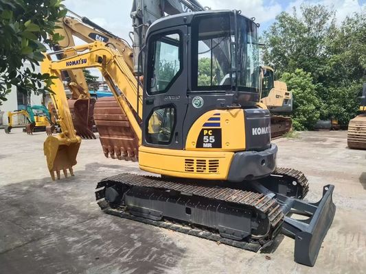 Χρησιμοποιούμενο Komatsu PC55MR 2 Mini Original Ιαπωνία Αξιοηλεκτρική Υψηλή Απόδοση