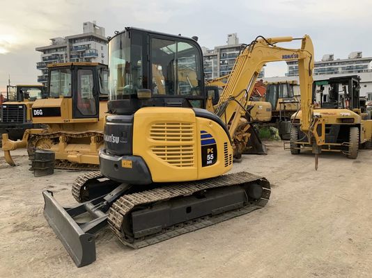 Κομάτσου PC55MR-2 Χρησιμοποιούμενος εξορυκτής Ιαπωνίας Μίνι με υδραυλικό σφυρί
