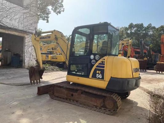 Αρχικό χρώμα Χρησιμοποιήθηκε Μίνι Εκσκαφέας Komatsu PC56MR-2 Σε εξαιρετική κατάσταση