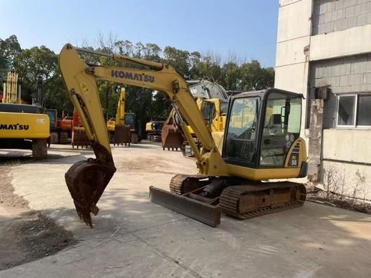 Αρχικό χρώμα Χρησιμοποιήθηκε Μίνι Εκσκαφέας Komatsu PC56MR-2 Σε εξαιρετική κατάσταση