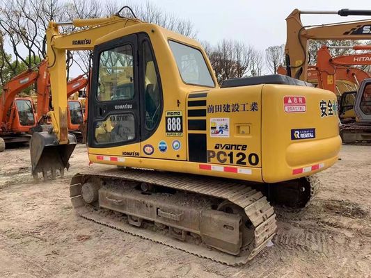 12 τόνοι χρησιμοποιημένων Komatsu PC120-6 Crawler Υδραυλική εξορυκτήρα εγγύηση ασφαλείας