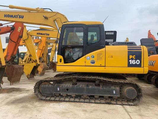 Ιαπωνία Komatsu PC160LC-7 Mini Crawler Excavator Δεύτερο χέρι με ισχυρό κινητήρα