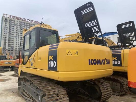Ιαπωνία Komatsu PC160LC-7 Mini Crawler Excavator Δεύτερο χέρι με ισχυρό κινητήρα