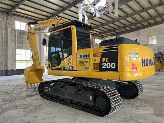 PC200-8 Χρησιμοποιούμενος εξορυκτής Komatsu Original Ιαπωνίας Διατηρήσιμοι μεταχειρισμένοι εξορυκτές