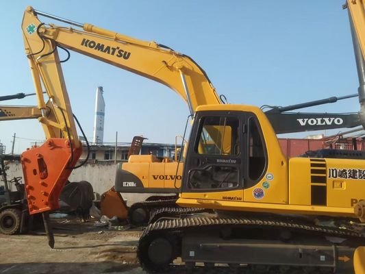 Ιαπωνία Χρησιμοποιείται Komatsu PC220 6 Εκσκαφέας Εύκολη λειτουργία με υδραυλικό σφυρί