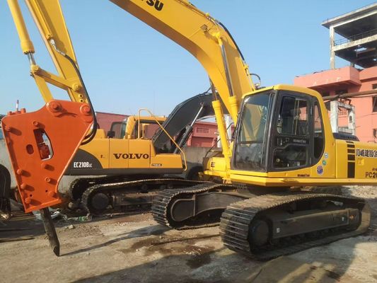 Ιαπωνία Χρησιμοποιείται Komatsu PC220 6 Εκσκαφέας Εύκολη λειτουργία με υδραυλικό σφυρί