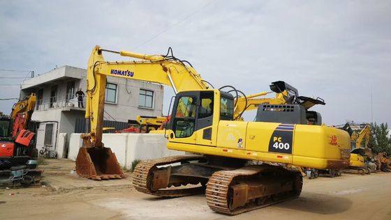 Αρχικό χρώμα Χρησιμοποιούμενος εξορυκτής Komatsu PC400-8 Crawler 40 τόνων εξορυκτής