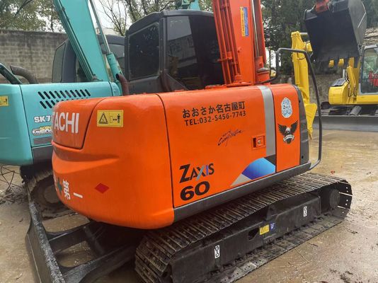 Αρχική Ιαπωνία Χρησιμοποιείται η Hitachi ZX60 Mini Crawler Excavator με υδραυλικό αντίχειρα