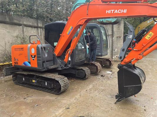 Αρχική Ιαπωνία Χρησιμοποιείται η Hitachi ZX60 Mini Crawler Excavator με υδραυλικό αντίχειρα