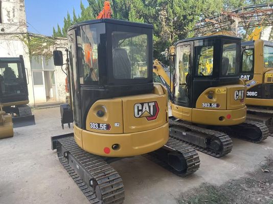 Ενεργειακή απόδοση Χρησιμοποιούμενο CAT Excavator Crawler Caterpillar 303.5 E CR Αδιάβροχο