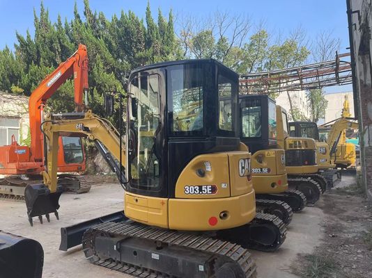 Ενεργειακή απόδοση Χρησιμοποιούμενο CAT Excavator Crawler Caterpillar 303.5 E CR Αδιάβροχο