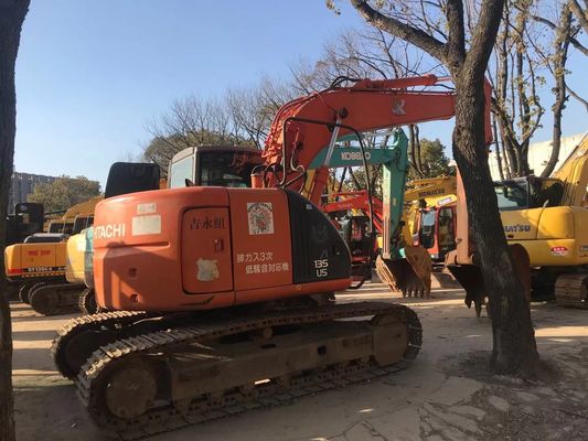 ZX135US μεταχειρισμένη εκσκαφέας καλή κατάσταση Hitachi Crawler εκσκαφέας αρχικό χρώμα