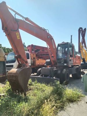 Αρχικό χρώμα Χρησιμοποιούμενος εξορυκτής τροχών Hitachi ZX160W σε καλή κατάσταση