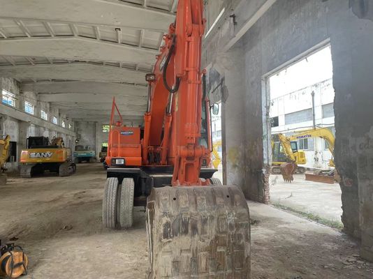 Έξυπνο έλεγχο Χρησιμοποιούμενος εξορυκτής DH150W-7 Doosan Wheel Excavator 2012 Έτος