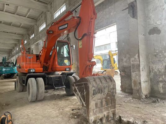 2012 Χρησιμοποιούμενη Mini Excavator με τροχούς Doosan DH150W-7 Καλή κατάσταση