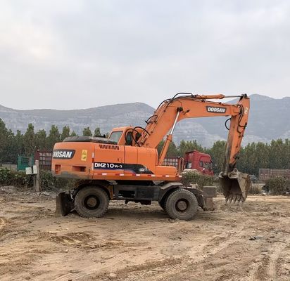 Αρχικό χρώμα Χρησιμοποιούμενος εξορυκτής τροχών Doosan DH210W-7 σε καλή κατάσταση/Χρησιμοποιούμενος εξορυκτής τροχών Doosan προς πώληση