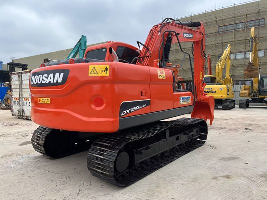 Κρόιλερ DX150-9C Χρησιμοποιούμενος εξορυκτής Doosan Original Korea Πολυδιάστατη