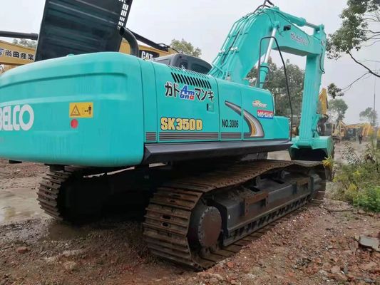 Χρησιμοποιούμενος εξορυκτής Kobelco SK350-8 εξορυκτής 35 τόνων με αρχική μπογιά