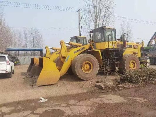 Χρησιμοποιούμενος φορτιστής τροχών Komatsu WA500 6 WA600-6 Αξιοποίηση καυσίμου για κατασκευές