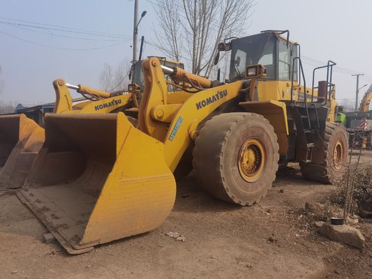 Χρησιμοποιούμενος φορτιστής τροχών Komatsu WA500 6 WA600-6 Αξιοποίηση καυσίμου για κατασκευές