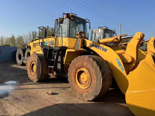 Χρησιμοποιούμενος φορτιστής τροχών Komatsu WA500 6 WA600-6 Αξιοποίηση καυσίμου για κατασκευές