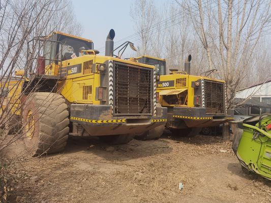 Χρησιμοποιούμενος φορτιστής τροχών Komatsu WA500 6 WA600-6 Αξιοποίηση καυσίμου για κατασκευές