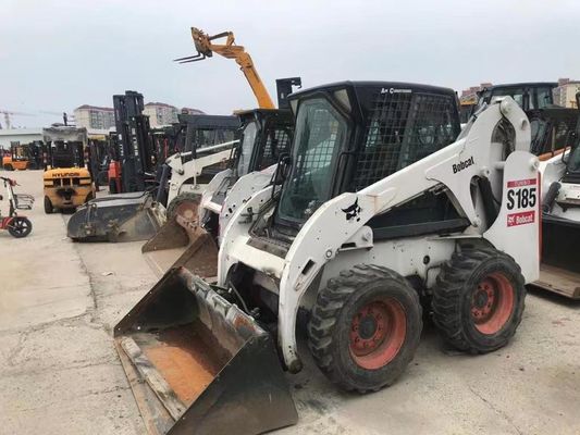 Αρχικό χρώμα S185 Χρησιμοποιούμενα φορτηγά Bobcat Skid Ασφάλεια λειτουργίας σε καλή κατάσταση