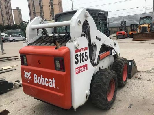 Αρχικό χρώμα S185 Χρησιμοποιούμενα φορτηγά Bobcat Skid Ασφάλεια λειτουργίας σε καλή κατάσταση