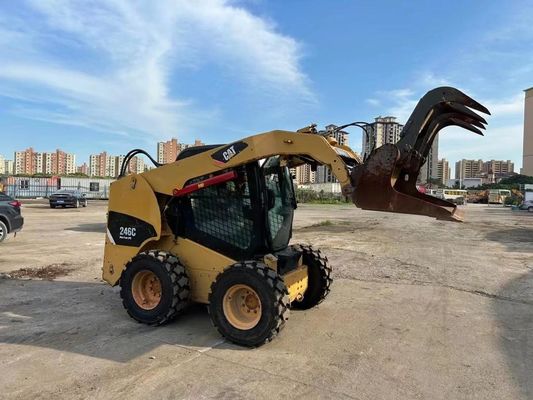 CAT 246C Αρχικό χρώμα Χρησιμοποιούμενο φορτιστή τροχιάς ασφαλείας και ακρίβειας σε καλή κατάσταση