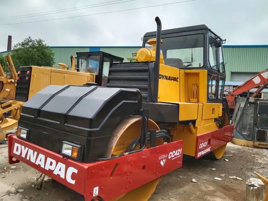 Dynapac CC421 Χρησιμοποιούμενος τροχός κυλίνδρων διπλού τύμπανου τροχός κυλίνδρων υψηλής παραγωγικότητας Σουηδία
