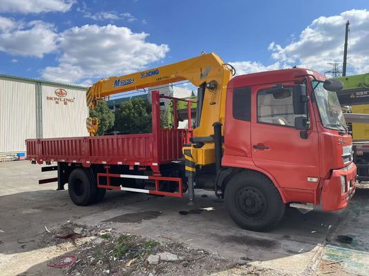 8 τόνων XCMG SQS200-4 φορτηγό τοποθετημένο χρησιμοποιημένο γερανό με DongFeng φορτηγό 2019 έτος