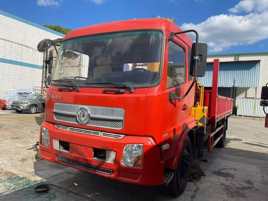 8 τόνων XCMG SQS200-4 φορτηγό τοποθετημένο χρησιμοποιημένο γερανό με DongFeng φορτηγό 2019 έτος