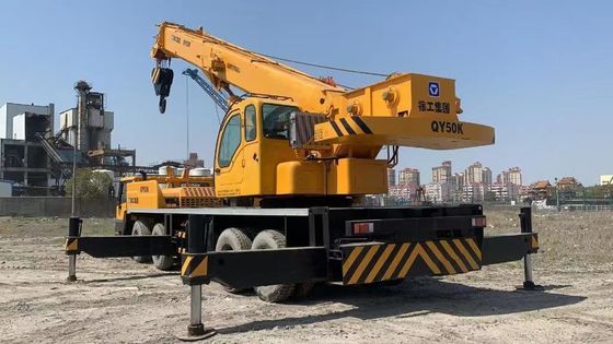XCMG QY50K-II 50 τόνων Χρησιμοποιούμενο φορτηγό γερανό Μεγάλης χωρητικότητας Χρησιμοποιούμενα φορτηγά βουμ