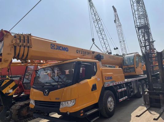 2021 Χρησιμοποιούμενο γερανό φορτηγών XCMG QY25K5F Ασφάλεια λειτουργίας 25 τόνων κινητό γερανό
