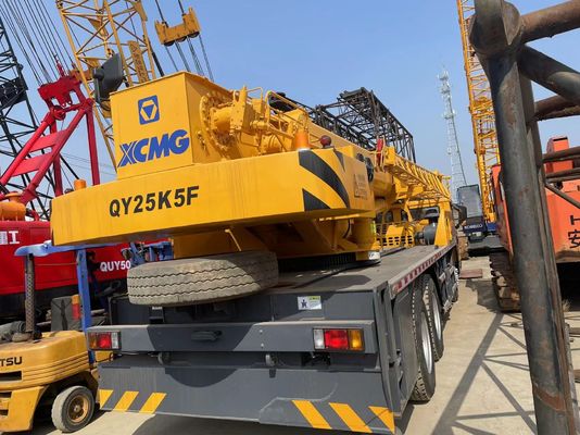 2021 Χρησιμοποιούμενο γερανό φορτηγών XCMG QY25K5F Ασφάλεια λειτουργίας 25 τόνων κινητό γερανό