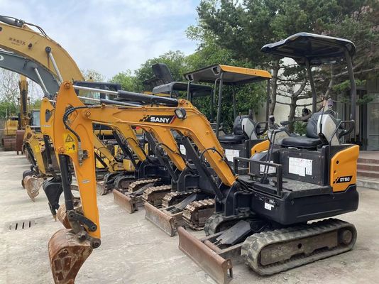 Χρησιμοποιήθηκε SANY SY16C Mini Excavator ομαλή λειτουργία για εργασία στον κήπο