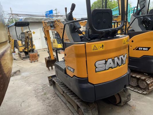 Χρησιμοποιήθηκε SANY SY16C Mini Excavator ομαλή λειτουργία για εργασία στον κήπο