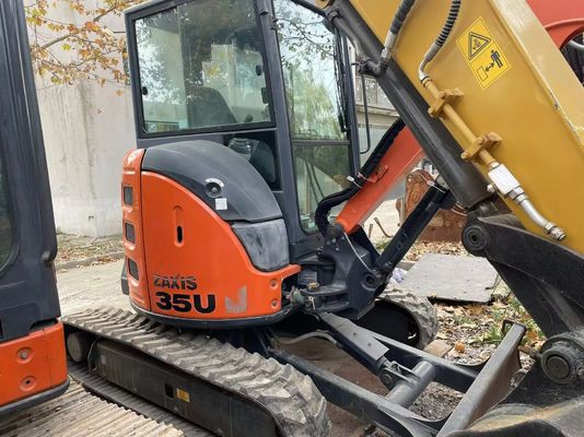 Αρχική Ιαπωνία Χρησιμοποιήθηκε Hitachi ZX35U-5N Μίνι Εκσκαφέας σε εξαιρετική κατάσταση/Χρησιμοποιήθηκε Ιαπωνική Μίνι Εκσκαφέας με βραχίονα κλίσης και κινητήρα EPA